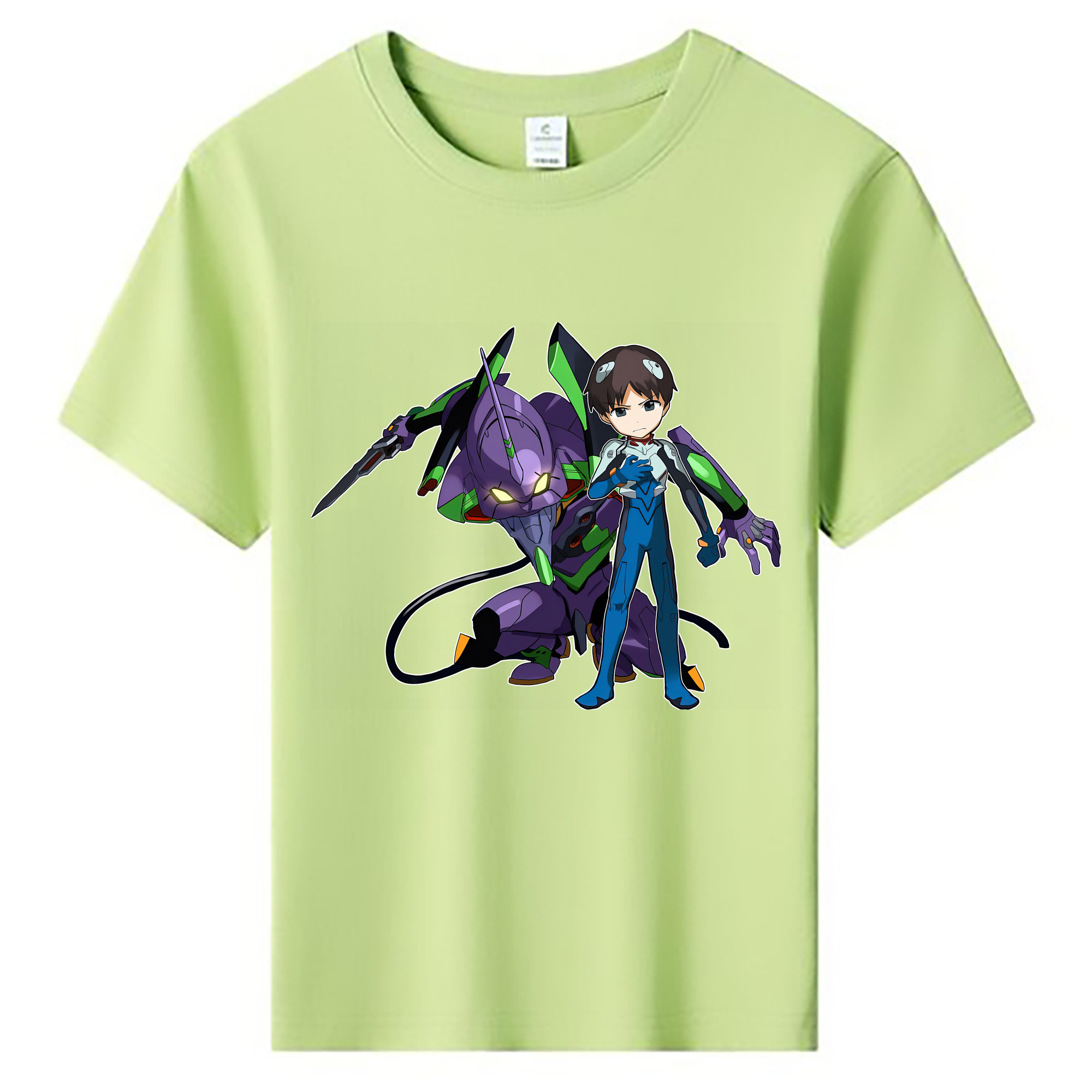 （画像用） EVA 新世紀エヴァンゲリオン 綿100％キッズTシャツ（フロントプリント）